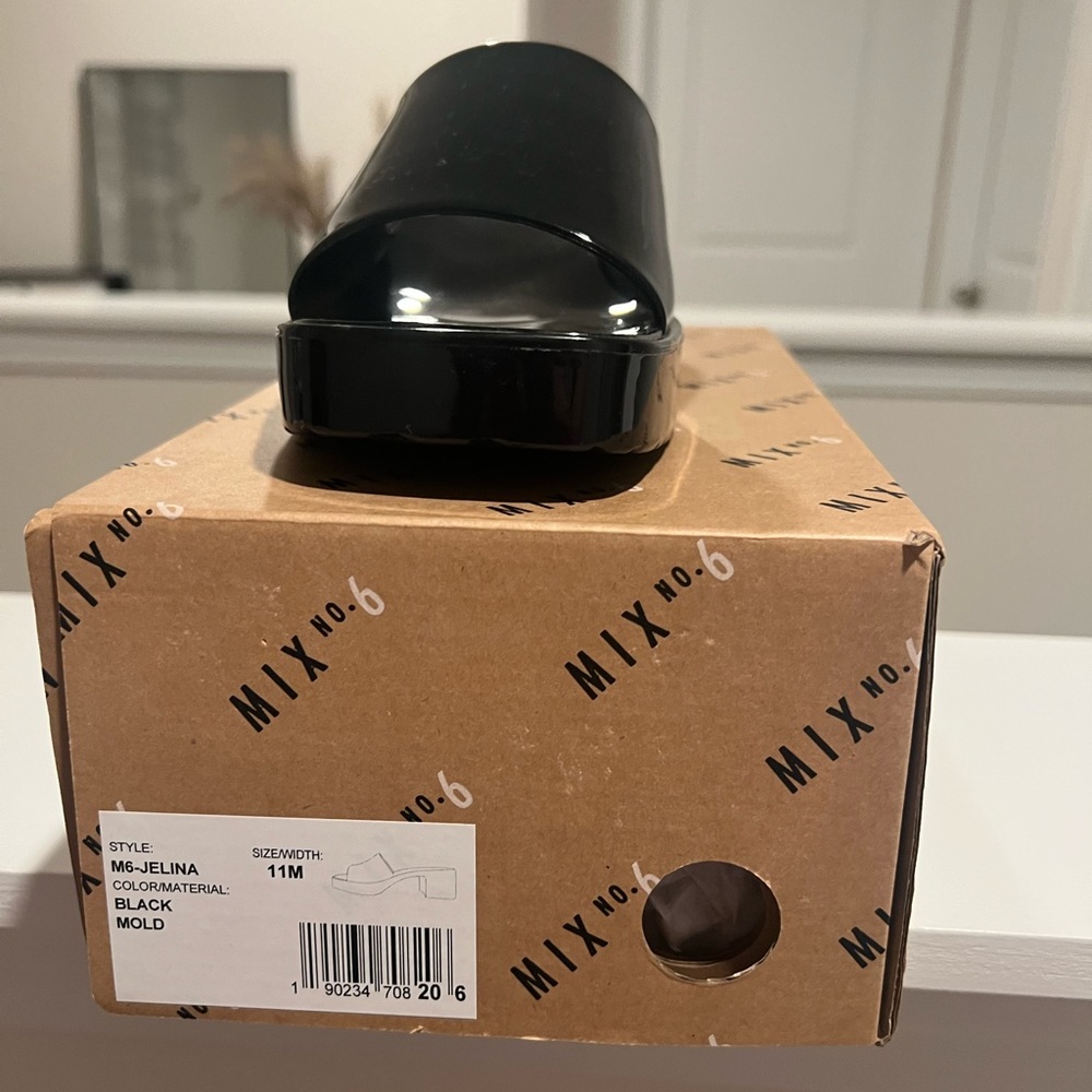 BNWT Mix No. 6 Black Jelina Jelly Sandal‼️ 🖤🖤🖤